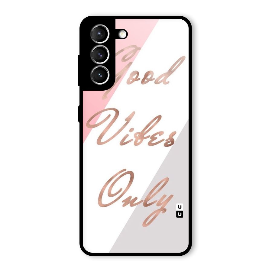 Vibes Classic Stripes Glass Back Case for Galaxy S21 5G