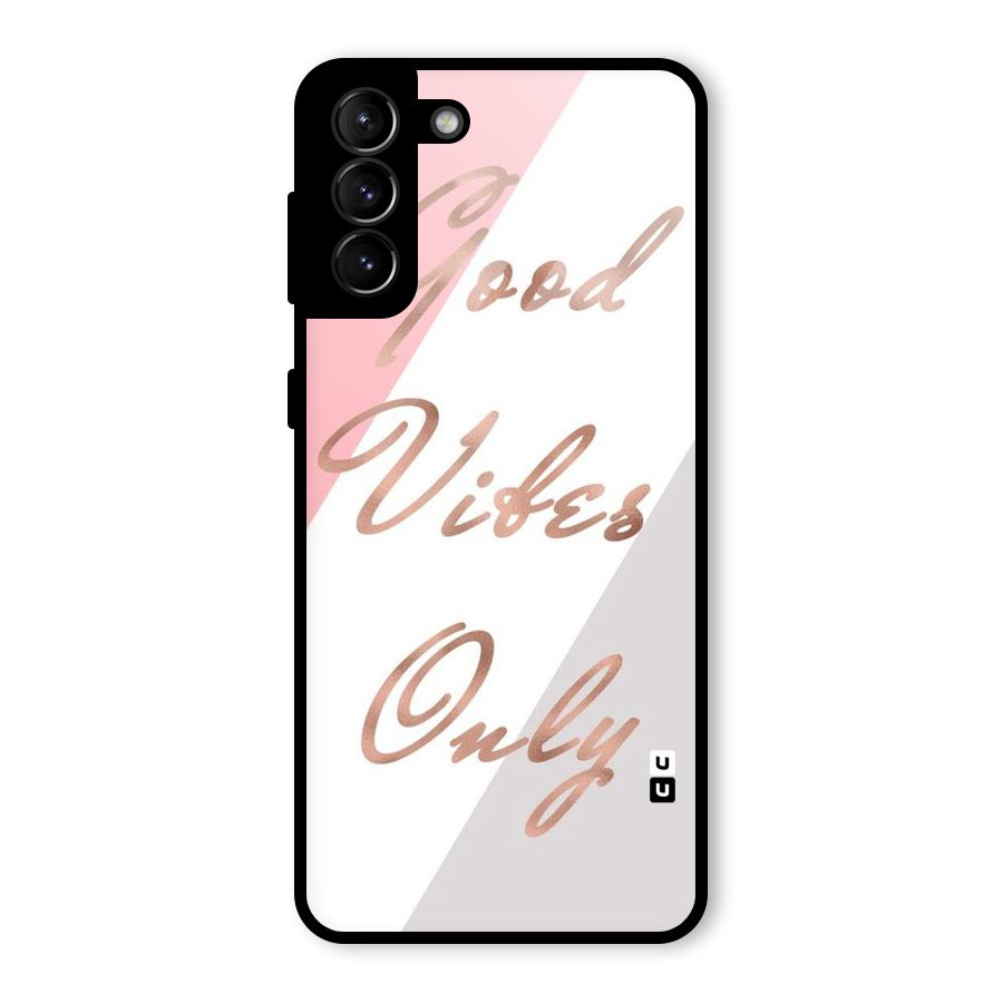 Vibes Classic Stripes Glass Back Case for Galaxy S21 Plus