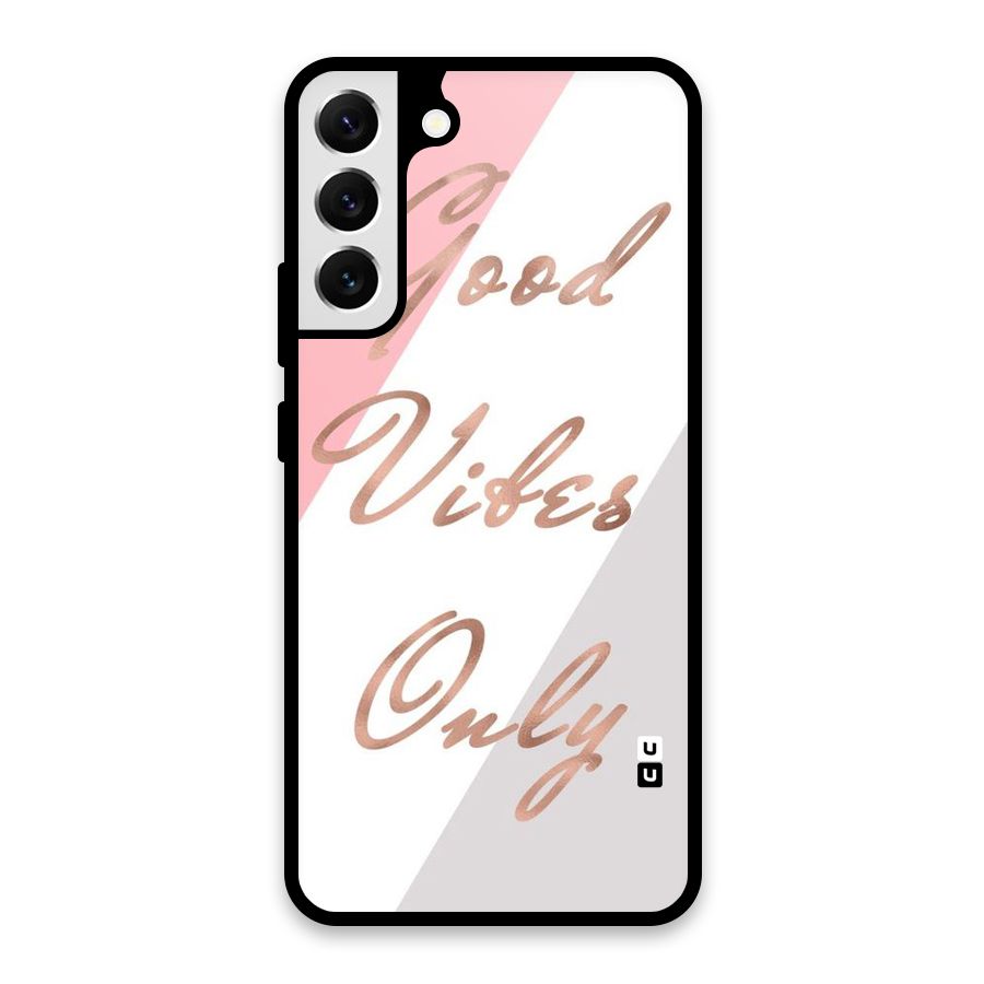 Vibes Classic Stripes Glass Back Case for Galaxy S22 Plus 5G