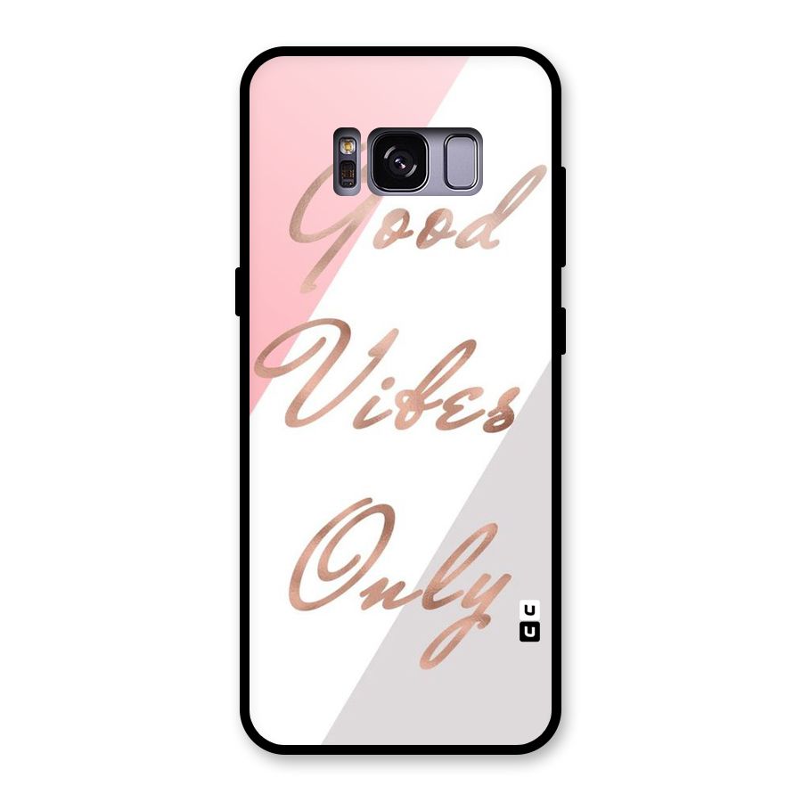 Vibes Classic Stripes Glass Back Case for Galaxy S8