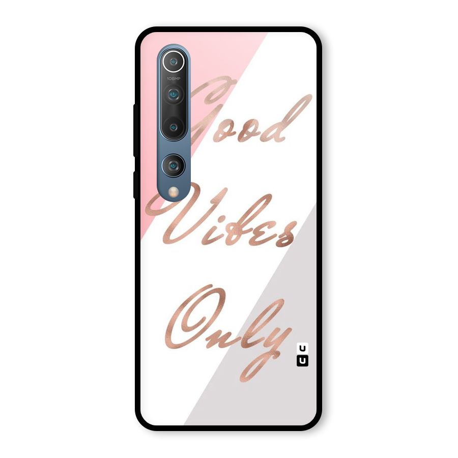 Vibes Classic Stripes Glass Back Case for Mi 10