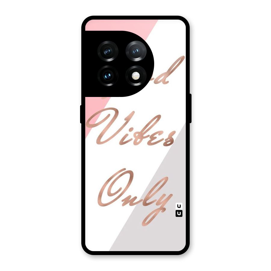 Vibes Classic Stripes Glass Back Case for OnePlus 11
