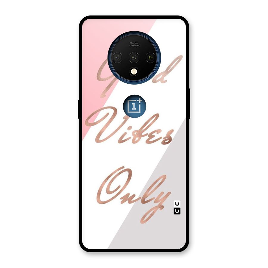 Vibes Classic Stripes Glass Back Case for OnePlus 7T