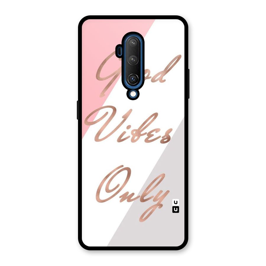 Vibes Classic Stripes Glass Back Case for OnePlus 7T Pro