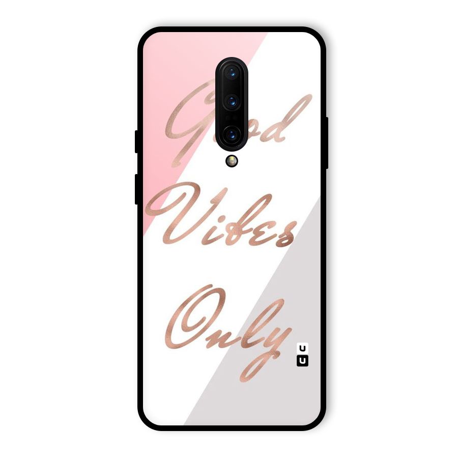 Vibes Classic Stripes Glass Back Case for OnePlus 7 Pro