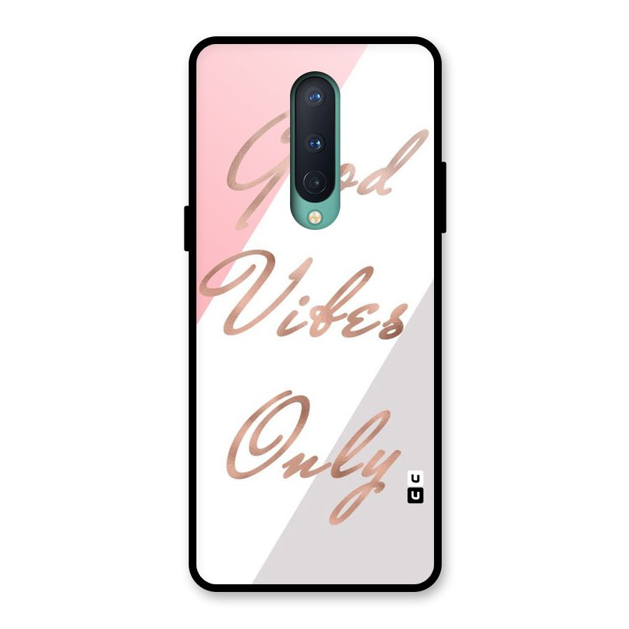 Vibes Classic Stripes Glass Back Case for OnePlus 8