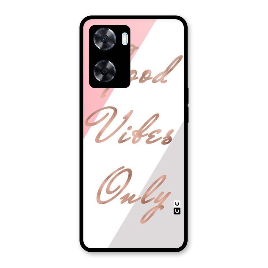 Vibes Classic Stripes Glass Back Case for Oppo A77