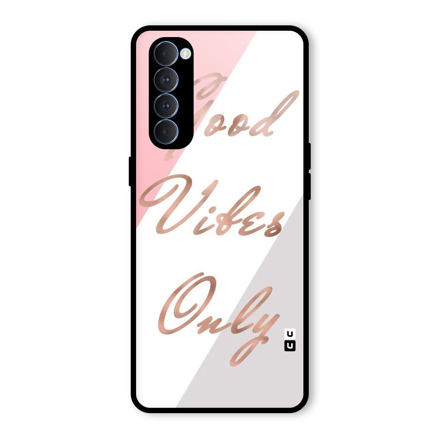 Vibes Classic Stripes Glass Back Case for Oppo Reno4 Pro
