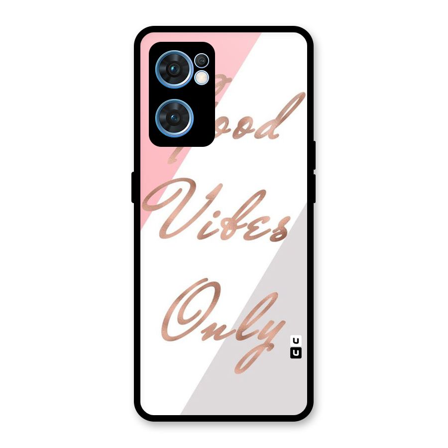 Vibes Classic Stripes Glass Back Case for Oppo Reno7 5G