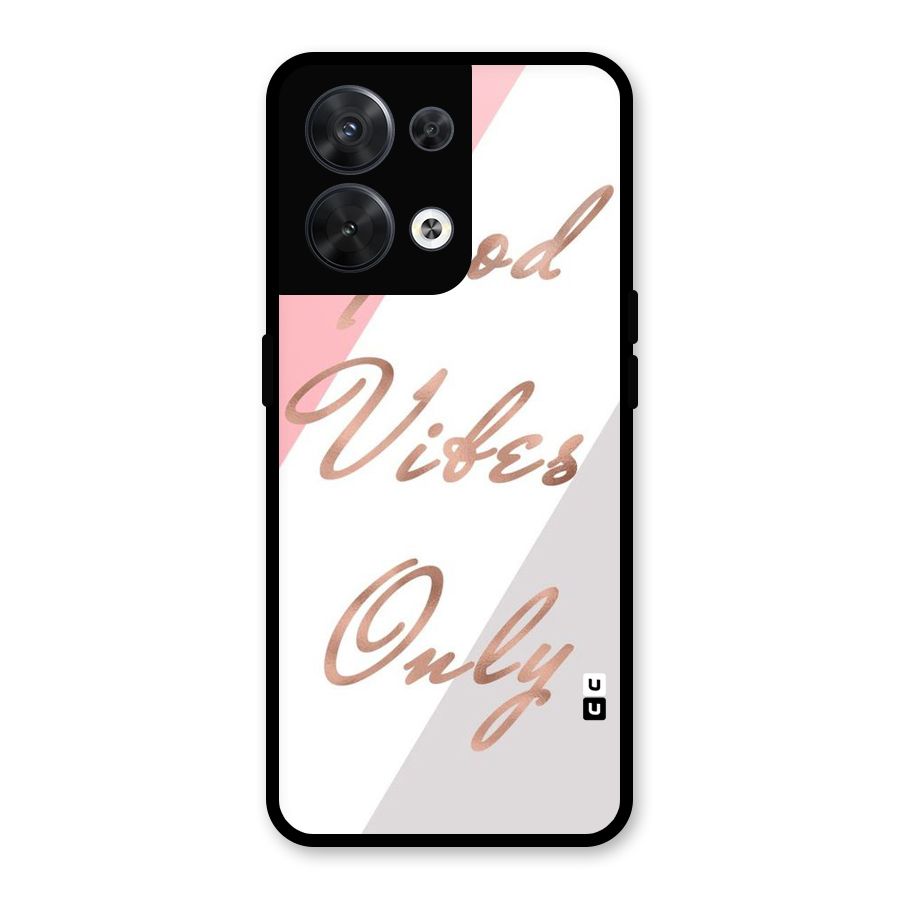 Vibes Classic Stripes Glass Back Case for Oppo Reno8 5G
