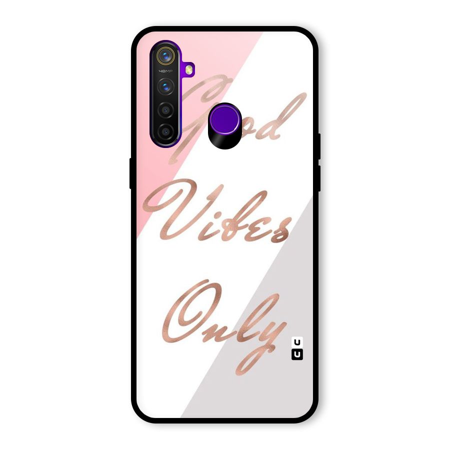 Vibes Classic Stripes Glass Back Case for Realme 5 Pro