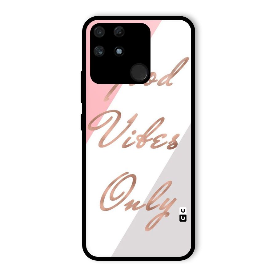 Vibes Classic Stripes Glass Back Case for Realme Narzo 50A