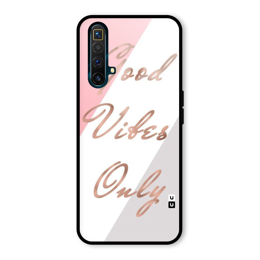 Vibes Classic Stripes Glass Back Case for Realme X3
