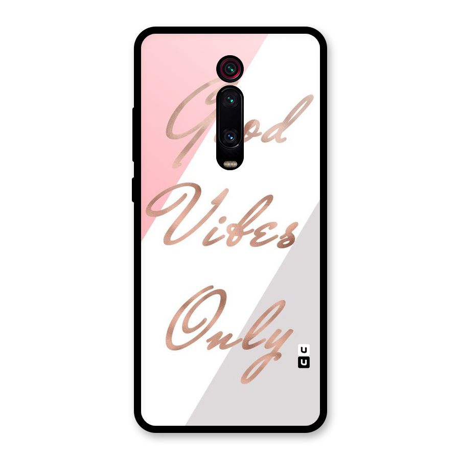 Vibes Classic Stripes Glass Back Case for Redmi K20