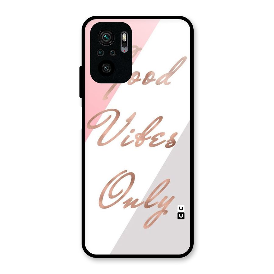 Vibes Classic Stripes Glass Back Case for Redmi Note 10S