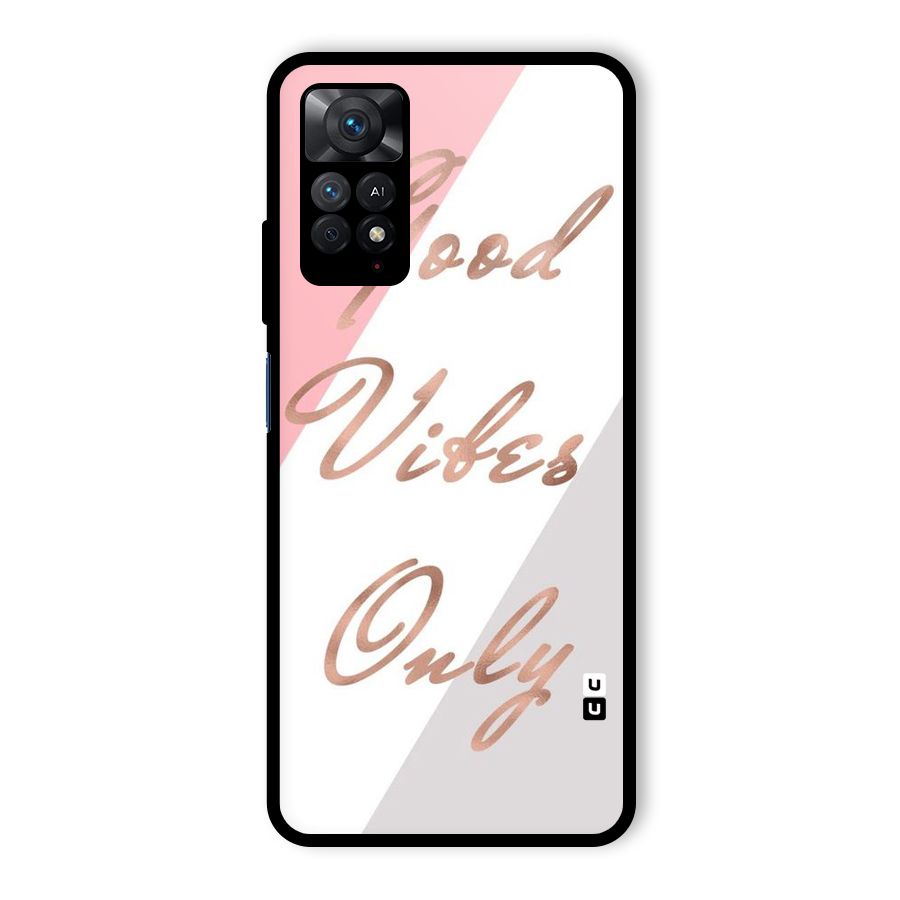 Vibes Classic Stripes Glass Back Case for Redmi Note 11 Pro