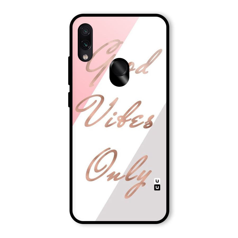 Vibes Classic Stripes Glass Back Case for Redmi Note 7 Pro