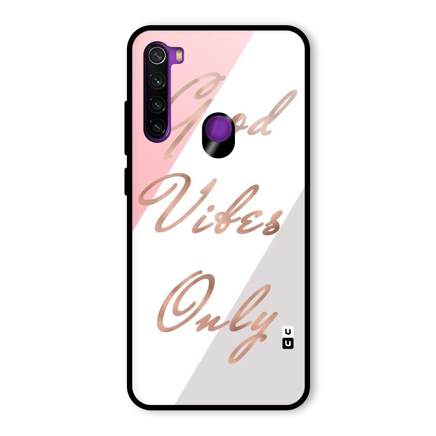 Vibes Classic Stripes Glass Back Case for Redmi Note 8