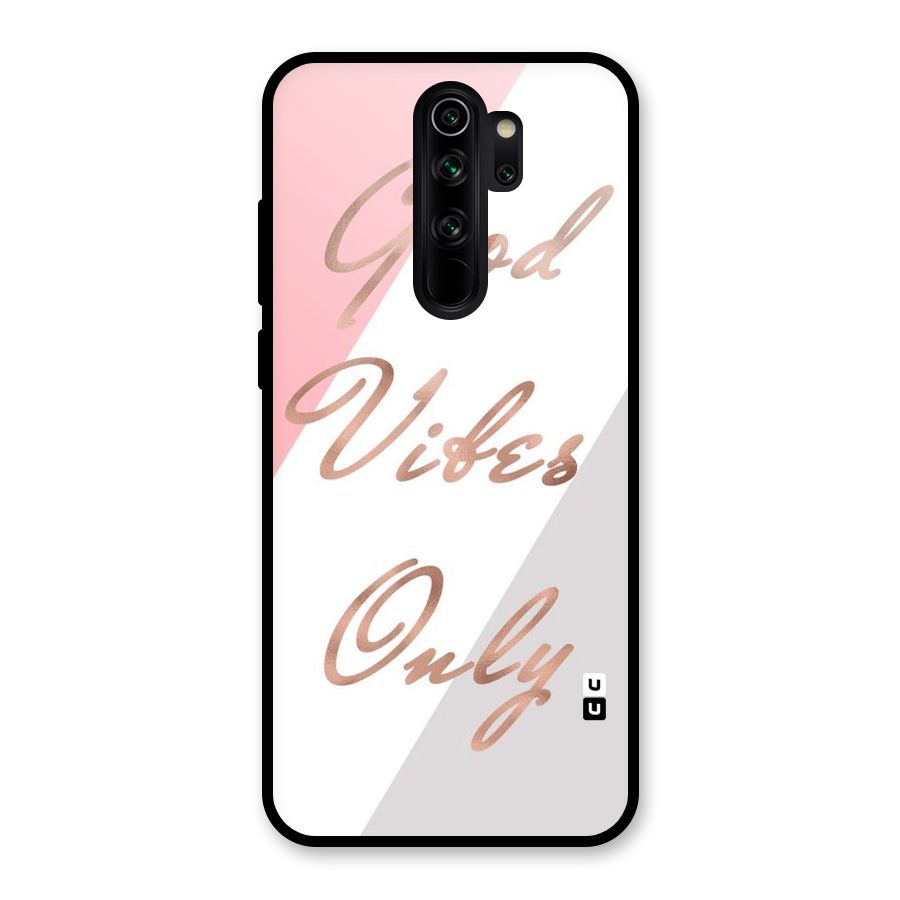 Vibes Classic Stripes Glass Back Case for Redmi Note 8 Pro