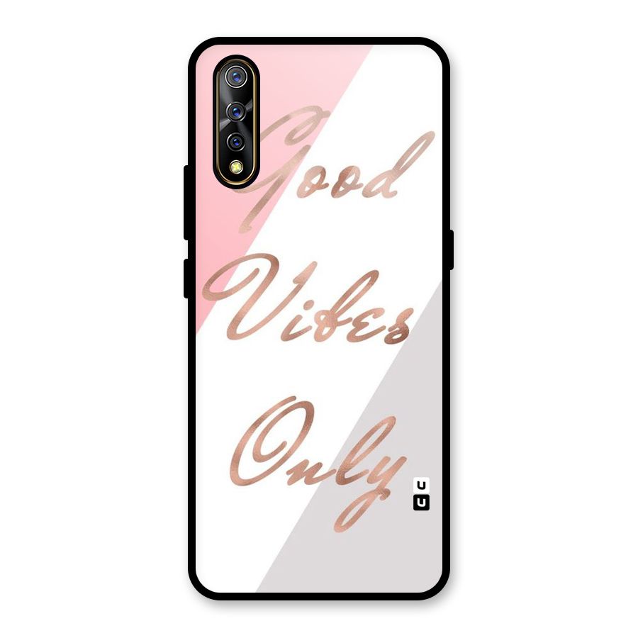 Vibes Classic Stripes Glass Back Case for Vivo S1
