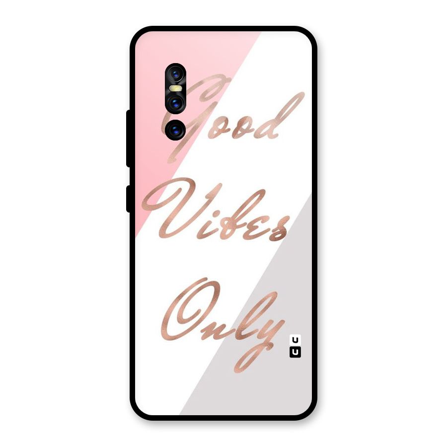 Vibes Classic Stripes Glass Back Case for Vivo V15 Pro
