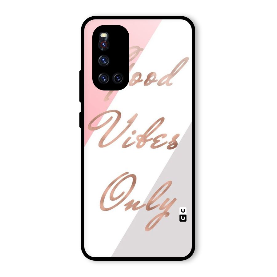 Vibes Classic Stripes Glass Back Case for Vivo V19