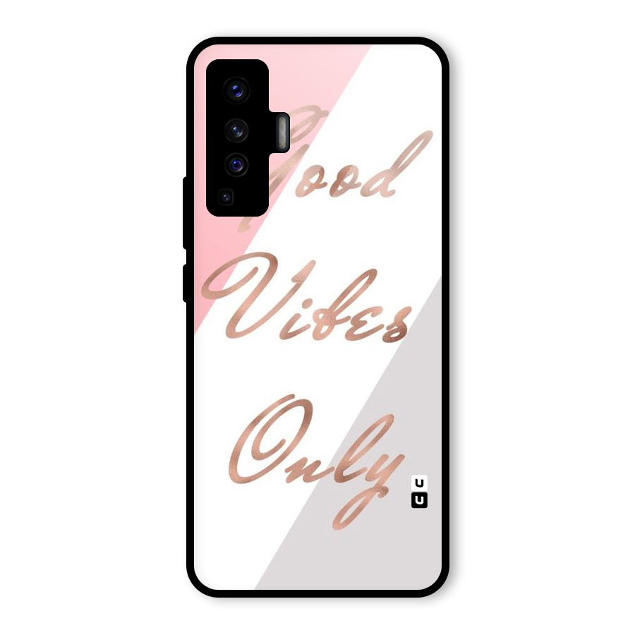 Vibes Classic Stripes Glass Back Case for Vivo X50