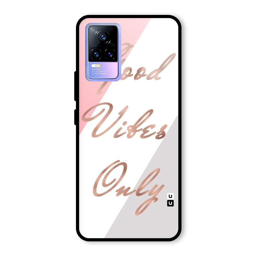 Vibes Classic Stripes Glass Back Case for Vivo Y73