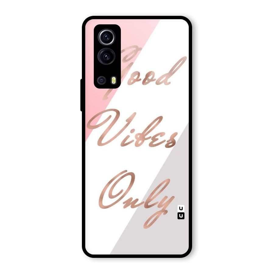 Vibes Classic Stripes Glass Back Case for Vivo iQOO Z3