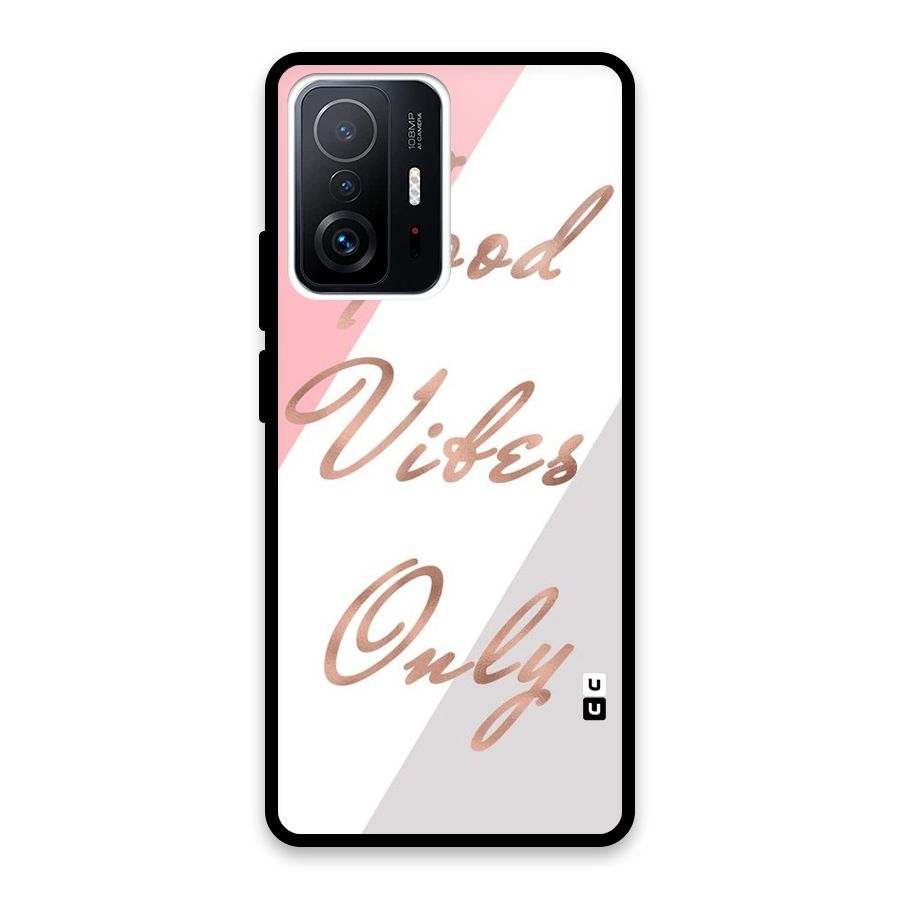 Vibes Classic Stripes Glass Back Case for Xiaomi 11T Pro