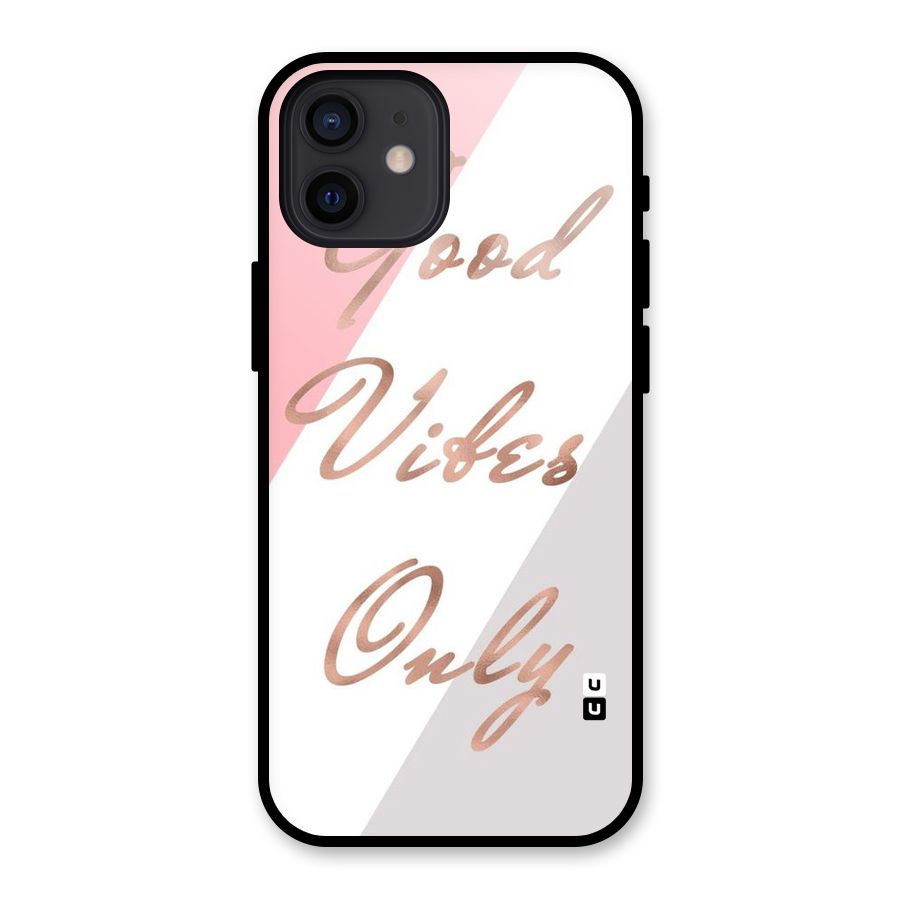 Vibes Classic Stripes Glass Back Case for iPhone 12