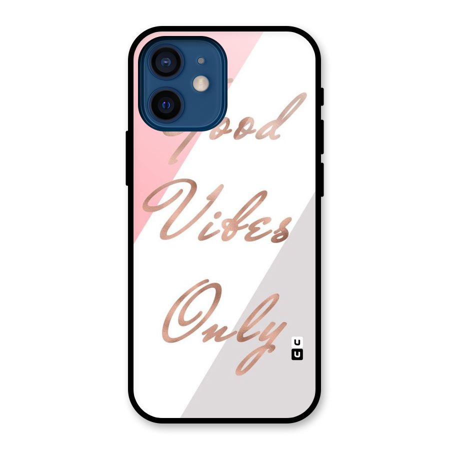 Vibes Classic Stripes Glass Back Case for iPhone 12 Mini