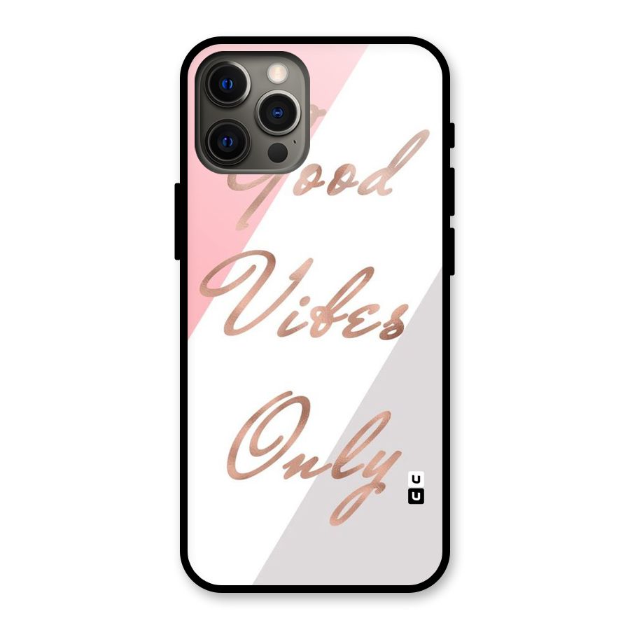 Vibes Classic Stripes Glass Back Case for iPhone 12 Pro Max