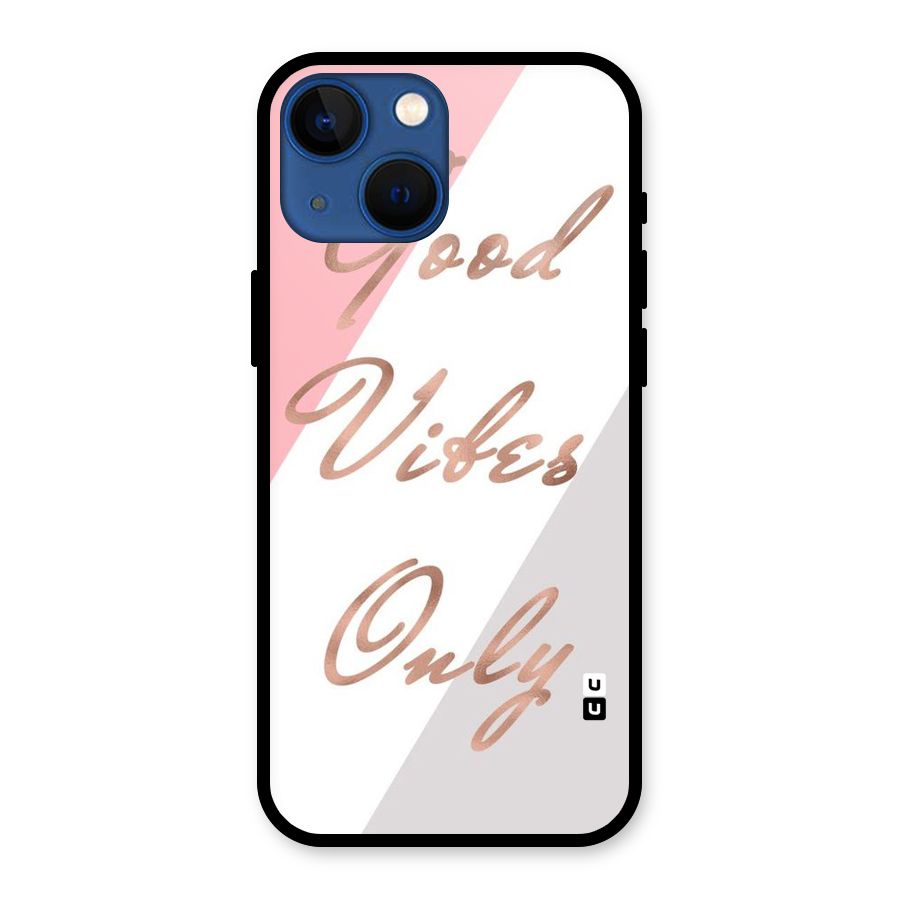 Vibes Classic Stripes Glass Back Case for iPhone 13 Mini