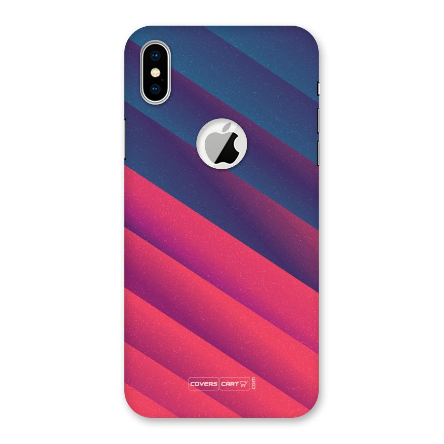 Vibrant Shades Back Case for iPhone XS Logo Cut