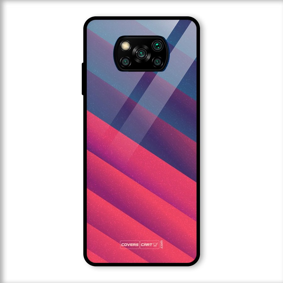 Vibrant Shades Glass Back Case for Poco X3
