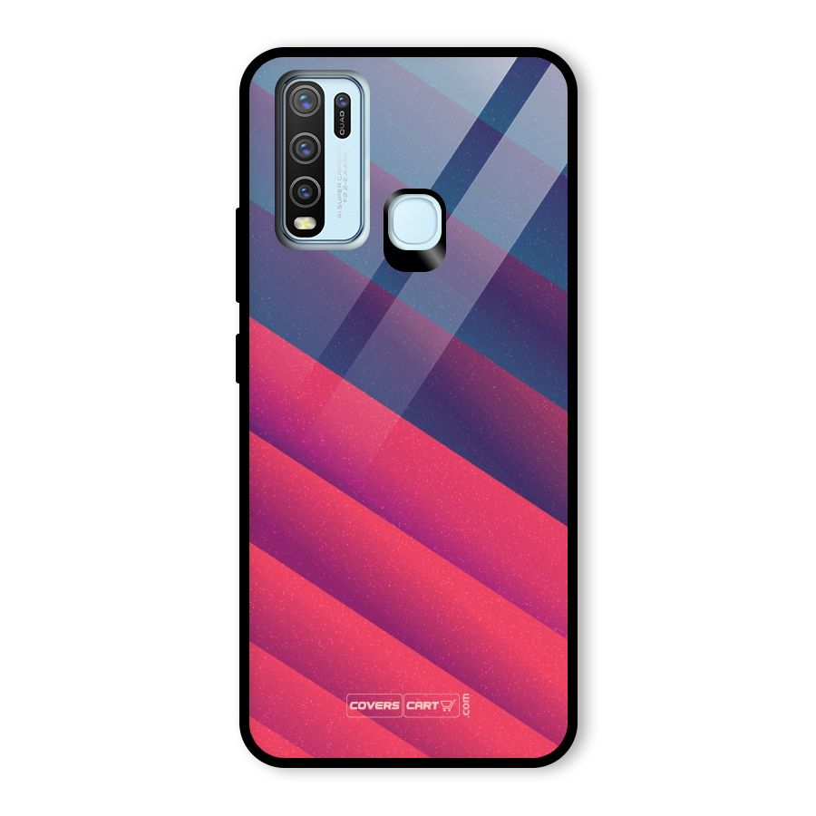 Vibrant Shades Glass Back Case for Vivo Y30