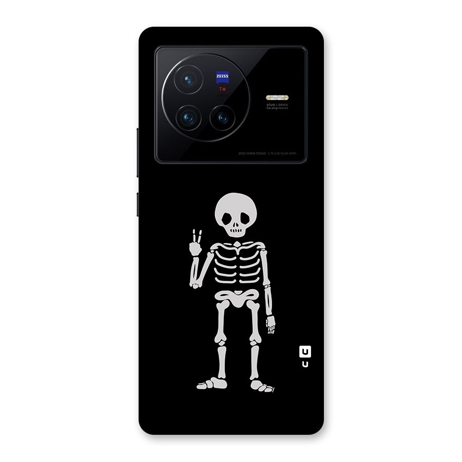Victory Skeleton Spooky Back Case for Vivo X80