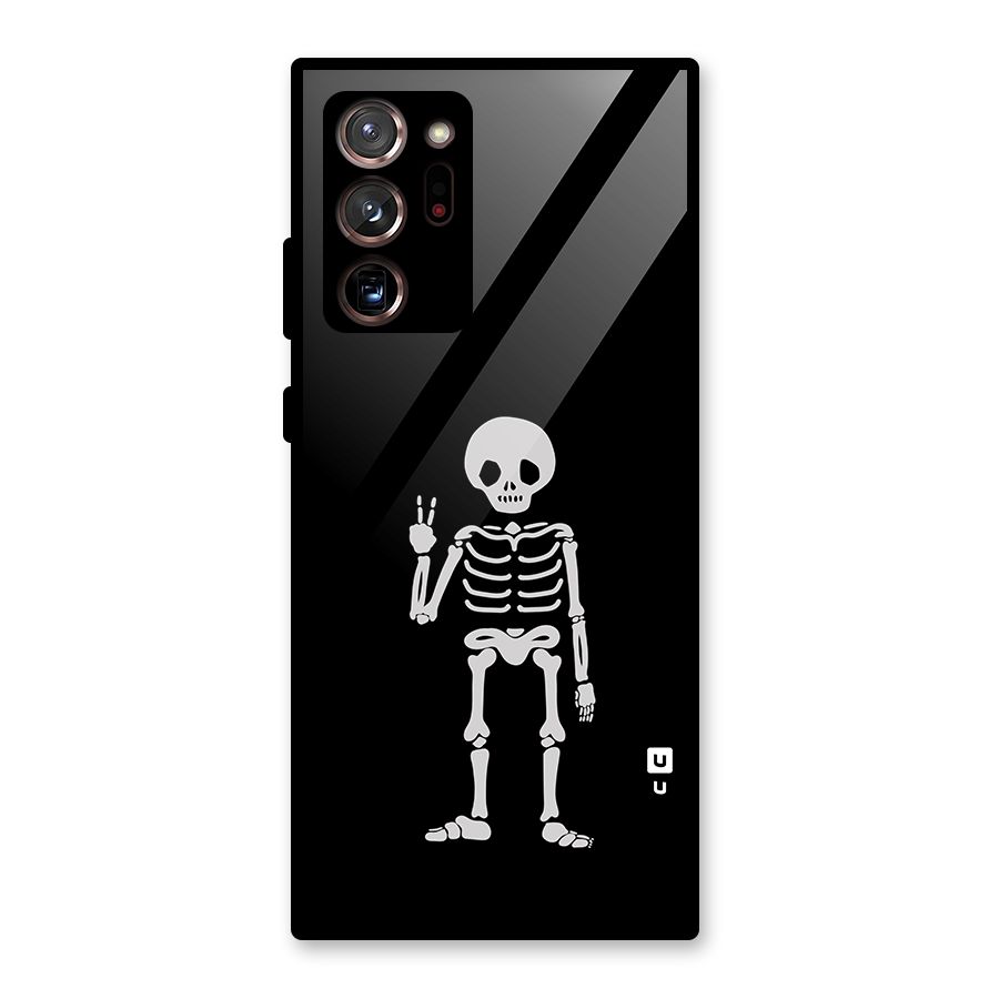 Victory Skeleton Spooky Glass Back Case for Galaxy Note 20 Ultra 5G