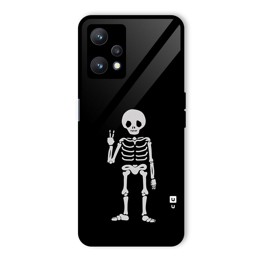 Victory Skeleton Spooky Glass Back Case for Realme 9 Pro 5G