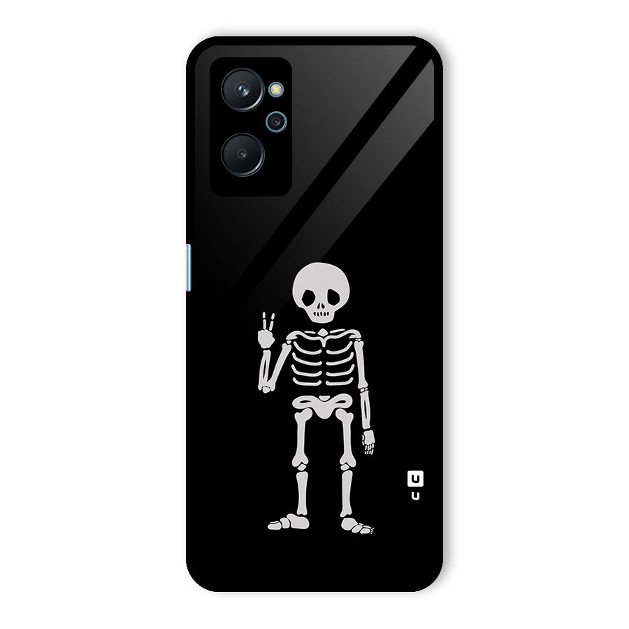 Victory Skeleton Spooky Glass Back Case for Realme 9i