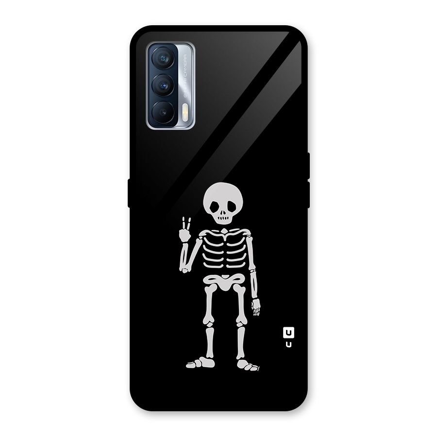 Victory Skeleton Spooky Glass Back Case for Realme X7