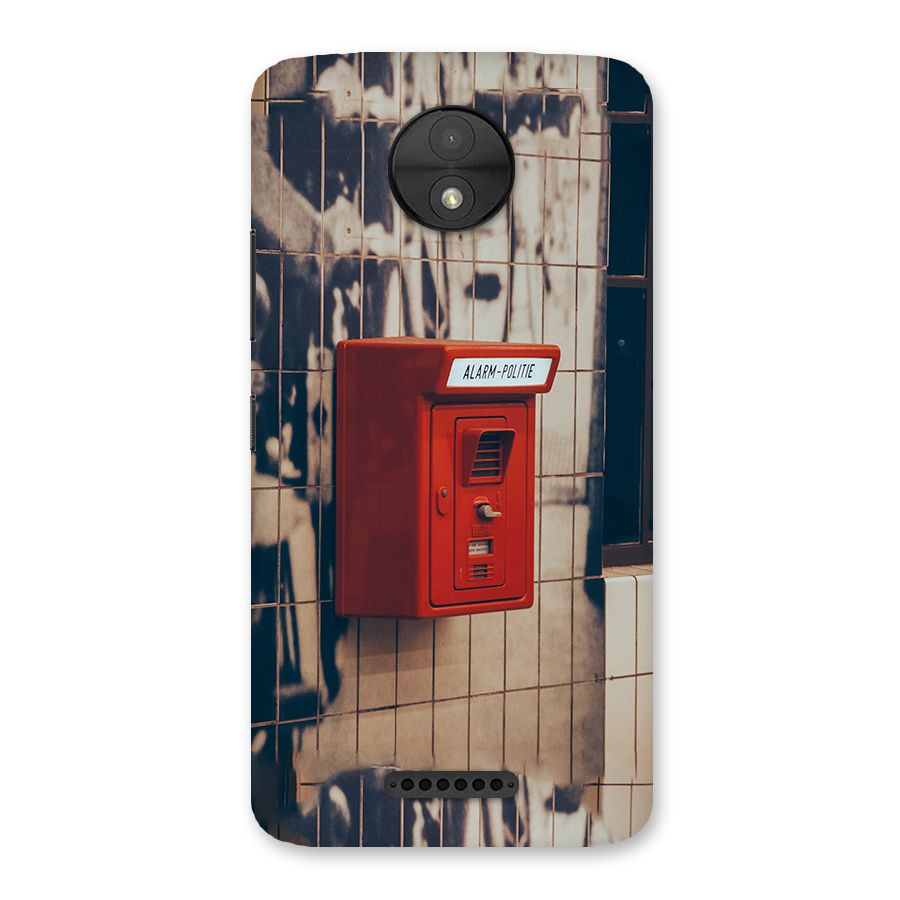 Vintage Alarm Back Case for Moto C