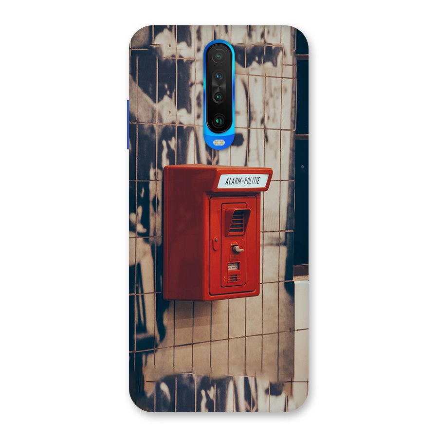 Vintage Alarm Back Case for Poco X2