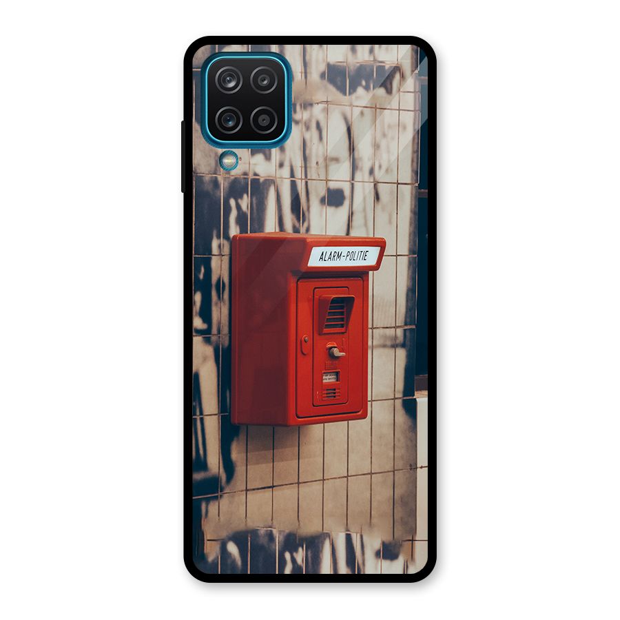 Vintage Alarm Glass Back Case for Galaxy A12