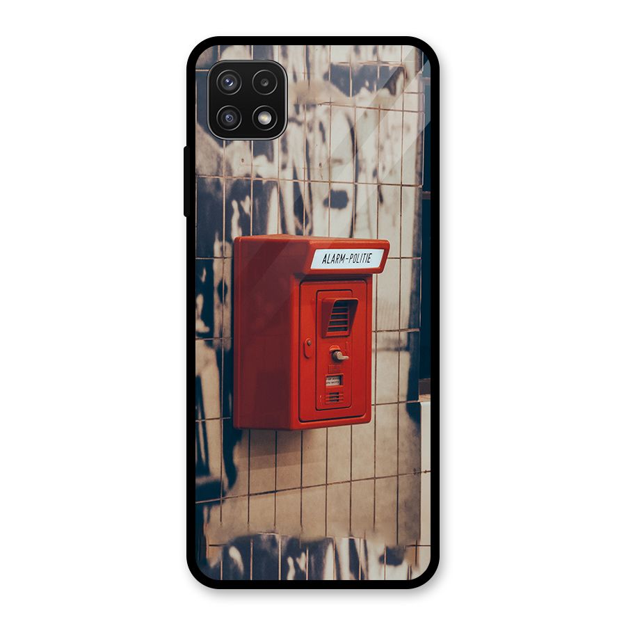 Vintage Alarm Glass Back Case for Galaxy A22 5G