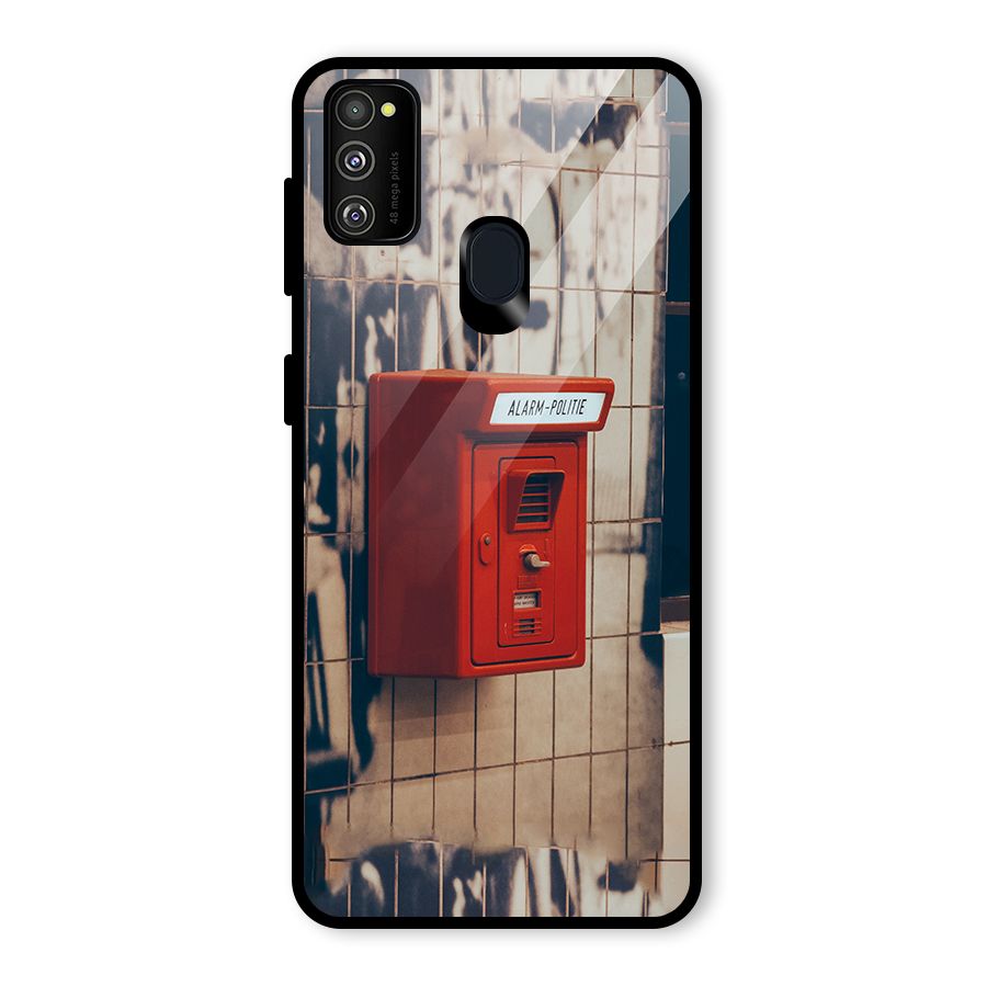 Vintage Alarm Glass Back Case for Galaxy M30s
