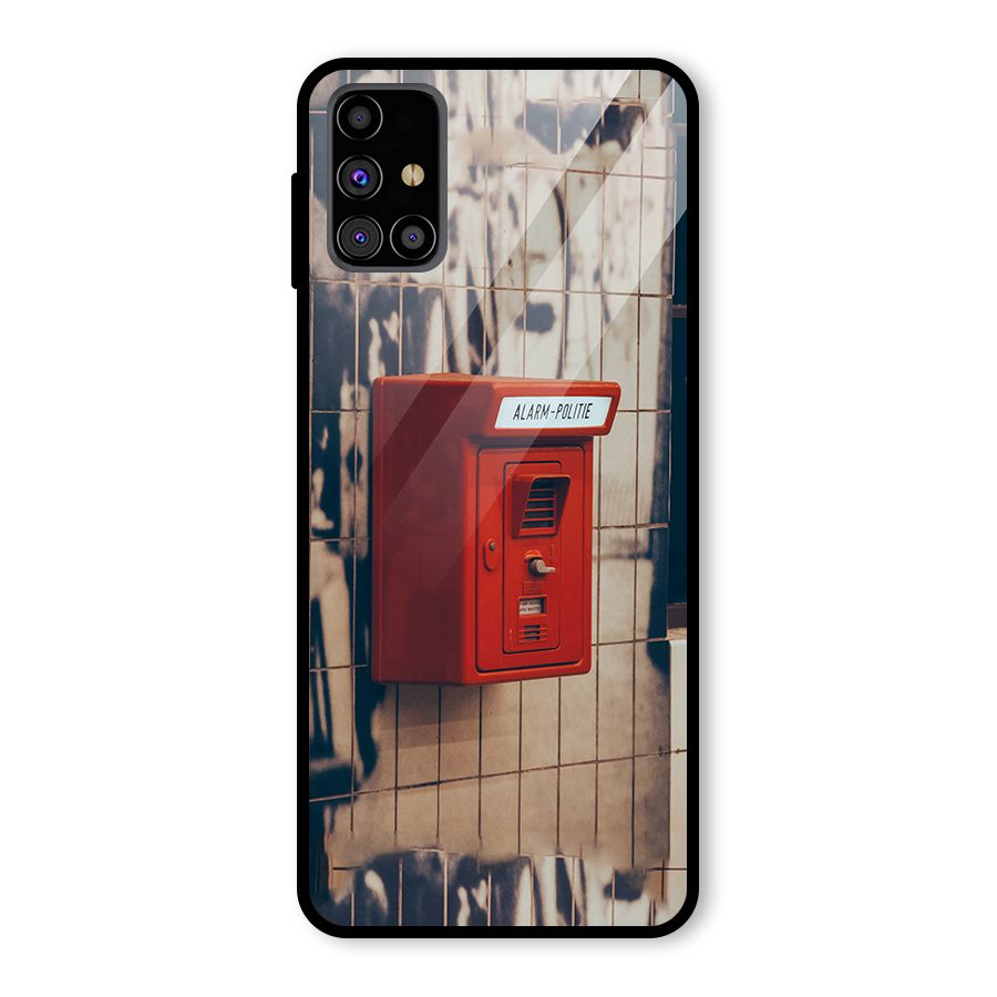 Vintage Alarm Glass Back Case for Galaxy M31s
