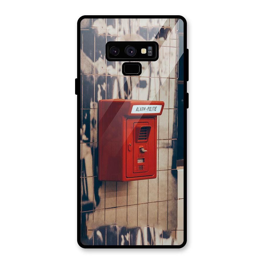 Vintage Alarm Glass Back Case for Galaxy Note 9