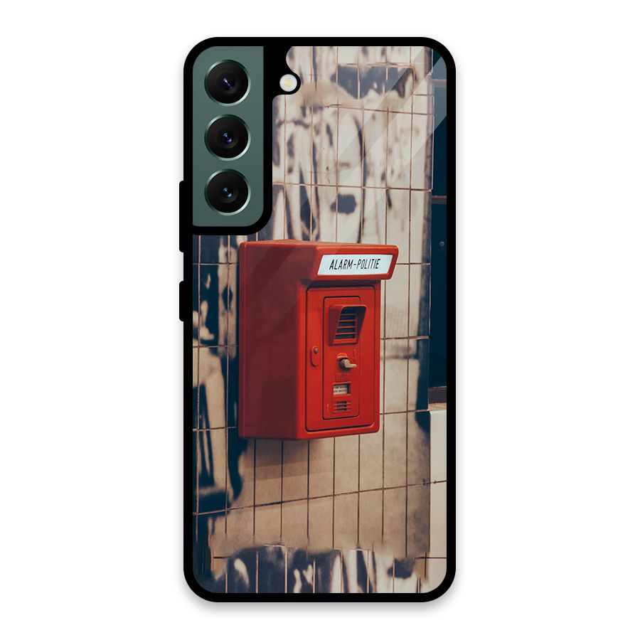 Vintage Alarm Glass Back Case for Galaxy S22 5G